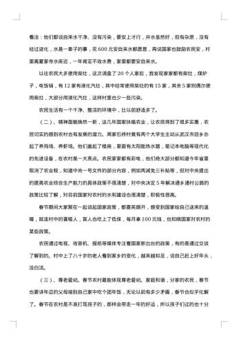 关于春节的社会调查报告