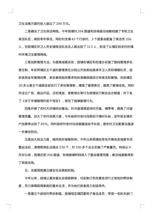 乡镇政府下半年工作总结