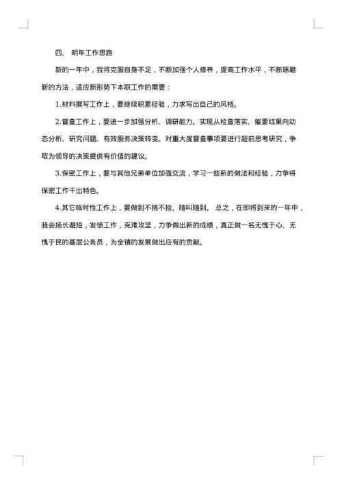 党政办个人工作总结