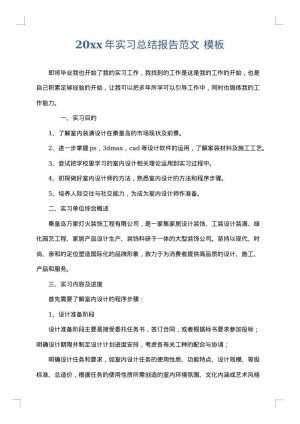 2025年实习总结报告范文