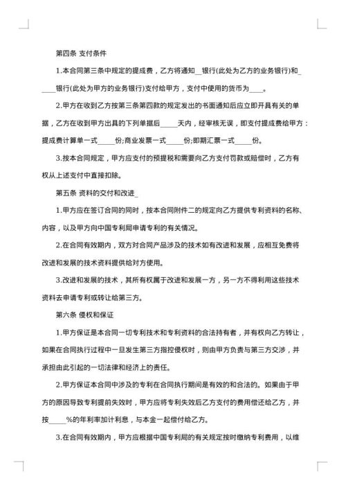 2025年权许可合同