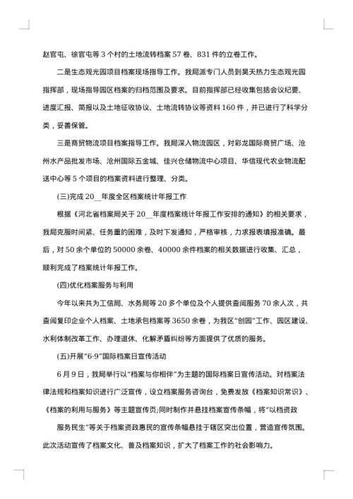 2025年档案管理个人工作总结