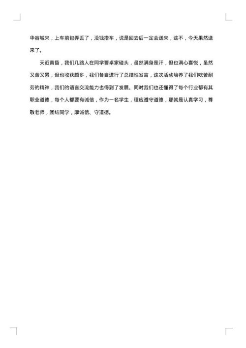 小学生社会实践报告