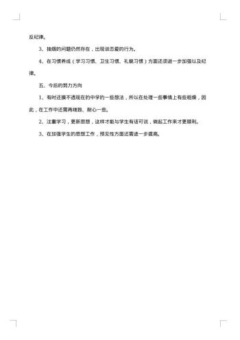 20xx年终高中班主任个人工作总结