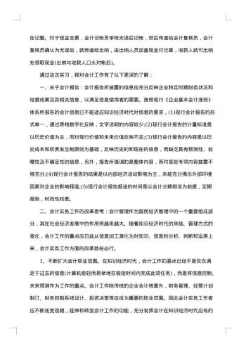 寒假会计所实践总结