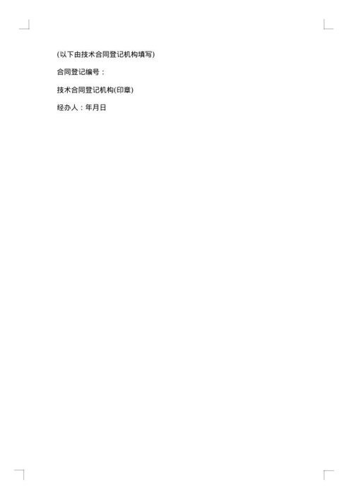技术合同开发格式