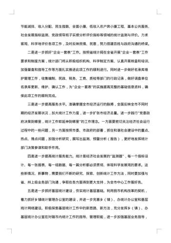 统计局20xx年上半年工作总结及下半年工作计划