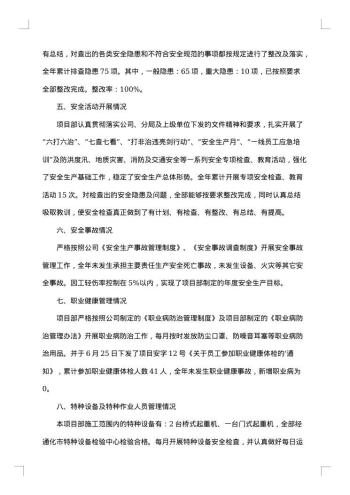 20xx年安全生产工作总结范文