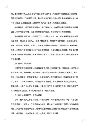 村精准扶贫工作措施计划