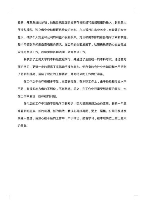 税务工作年终总结个人
