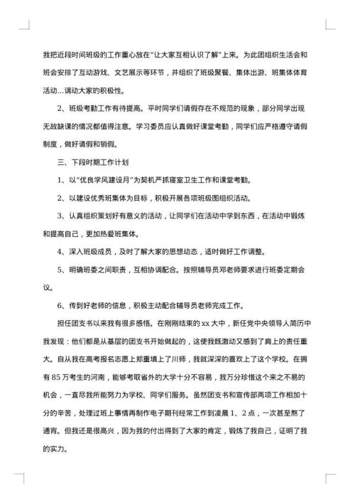 2025年团支书述职报告
