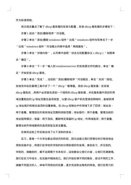 计算机专业实习报告