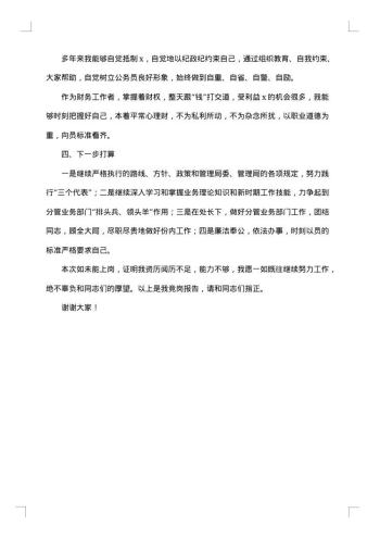 竞聘报告