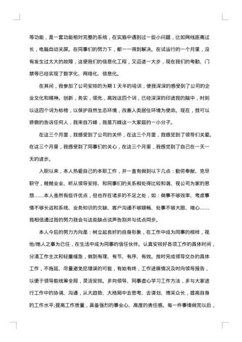 网络管理员试用期工作总结