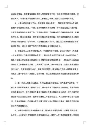 社会治安综合治理工作总结范文