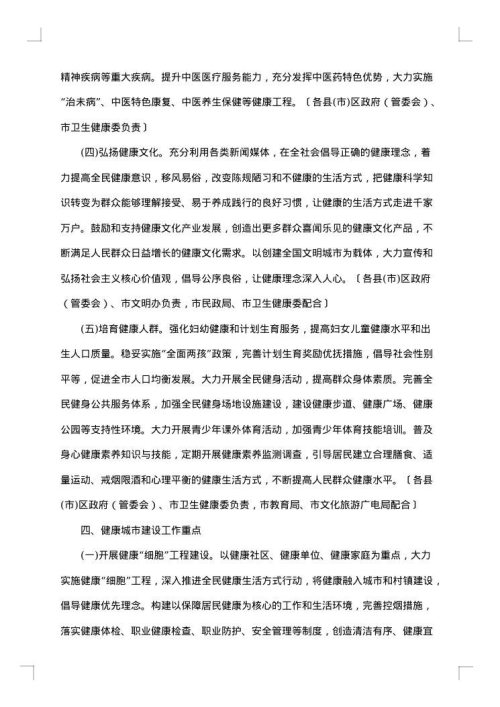 创建健康村实施方案