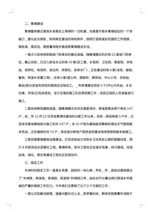 2025年乡镇上半年工作总结