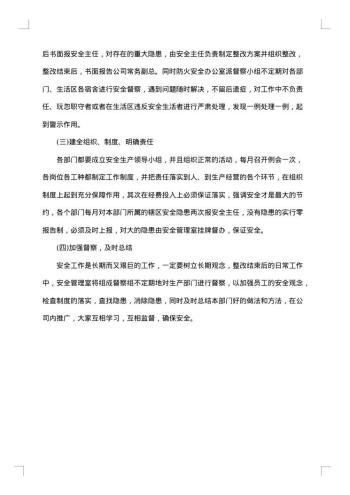 公司整改方案