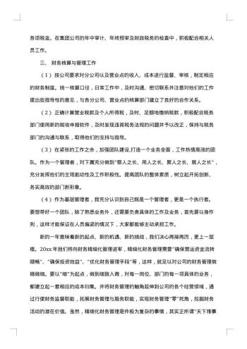 公司财务个人工作总结800字