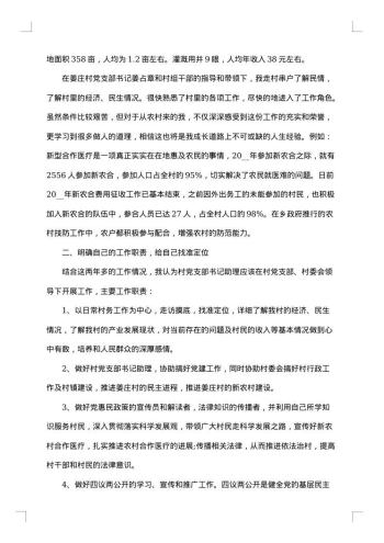 村委委员述职述廉报告