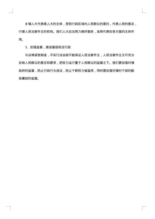2025年镇人大工作总结范文