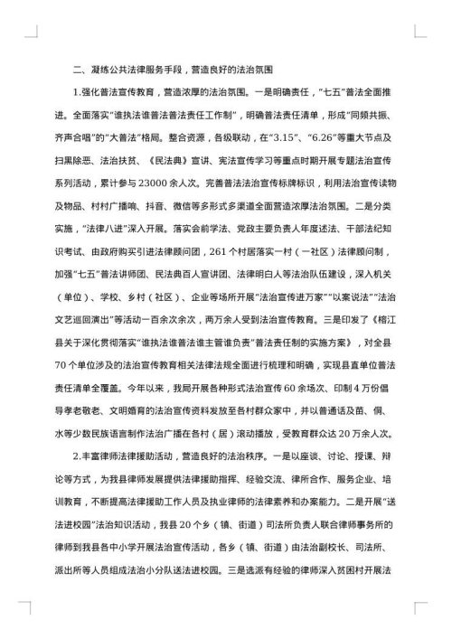 法律服务年终总结范文