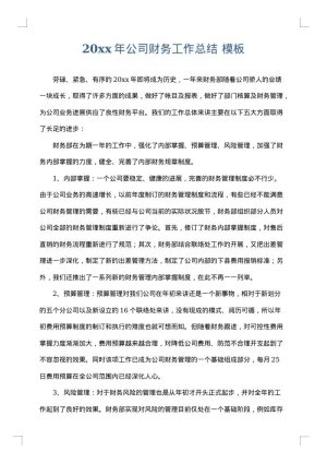 2025年公司财务工作总结