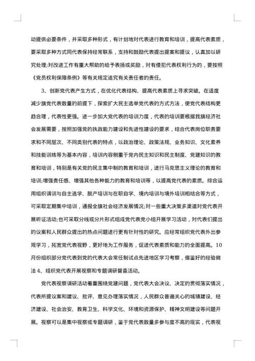 党的代表大会年会工作总结