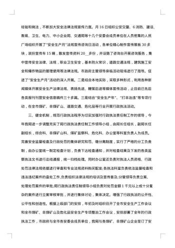 城管局依法行政工作总结