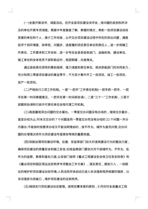 项目督查通报
