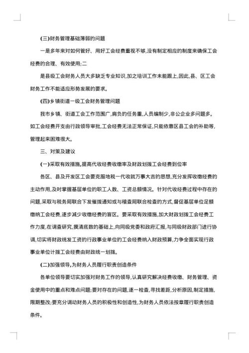 工会财务自查报告