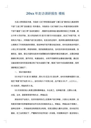 2025年走访调研报告