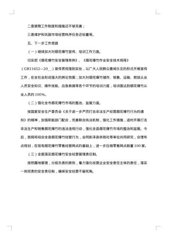 危化品烟花爆竹专项整治总结
