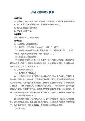 幼儿园小班教案《防踩踏》预览