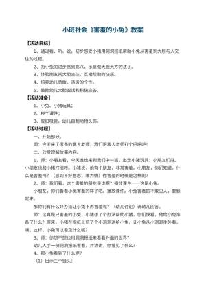 幼儿园小班社会优秀教案《害羞的小兔》 包含反思预览